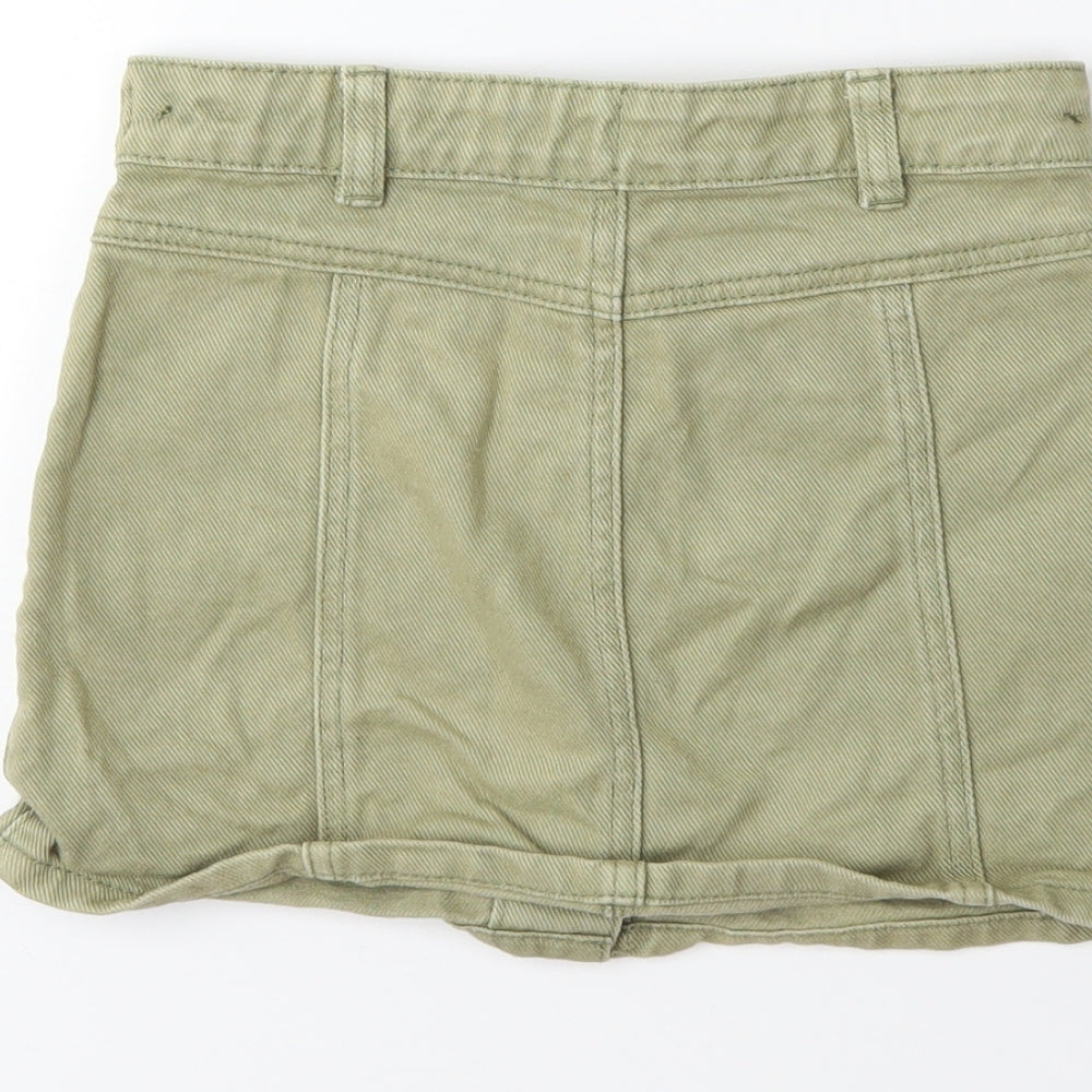 George Girls Green  Denim Mini Skirt Size 6-7 Years