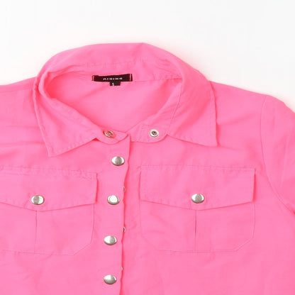 Rising international Womens Pink   Basic Button-Up Size S