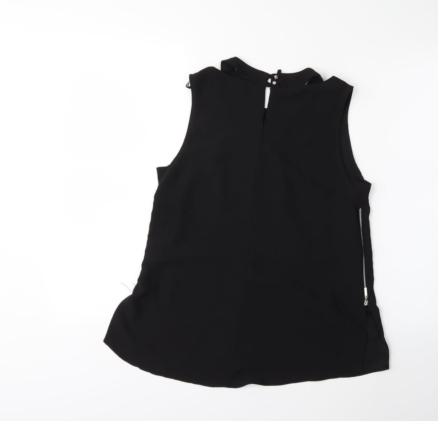 Womens UK Size 12 Dorothy Perkins Black Basic Tank