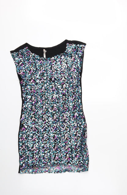 Ribbon Womens Black   Shift  Size 12