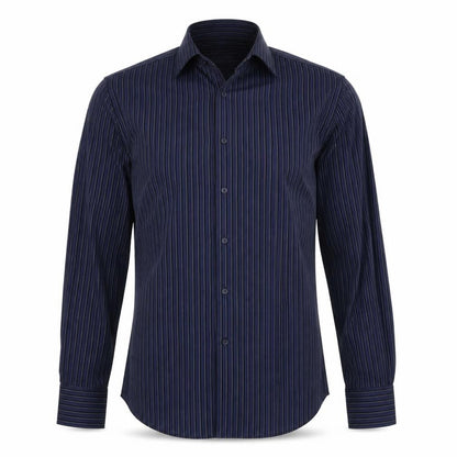 Mens UK Size 16 Debenhams Blue  Button-Up Long Sleeve Casual Shirt