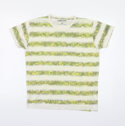 Womens UK Size S Twisted Soul Green Basic T-Shirt