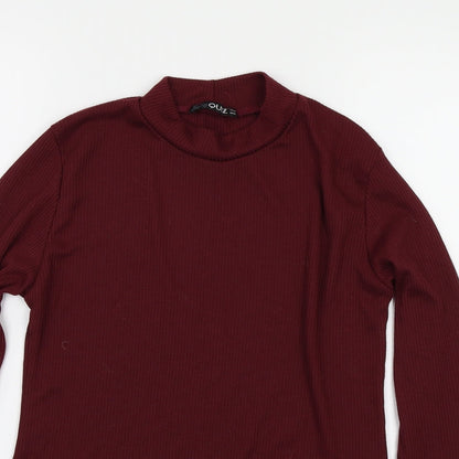 Quiz Womens Purple  Knit Pullover Jumper Size 16