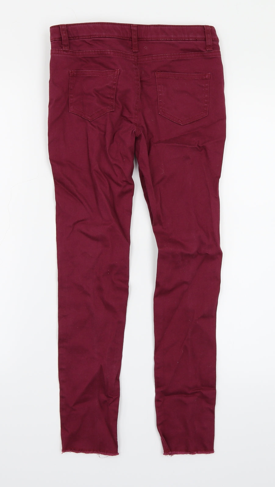 Denim & Co. Girls Purple  Denim Skinny Jeans Size 11-12 Years - Distressed