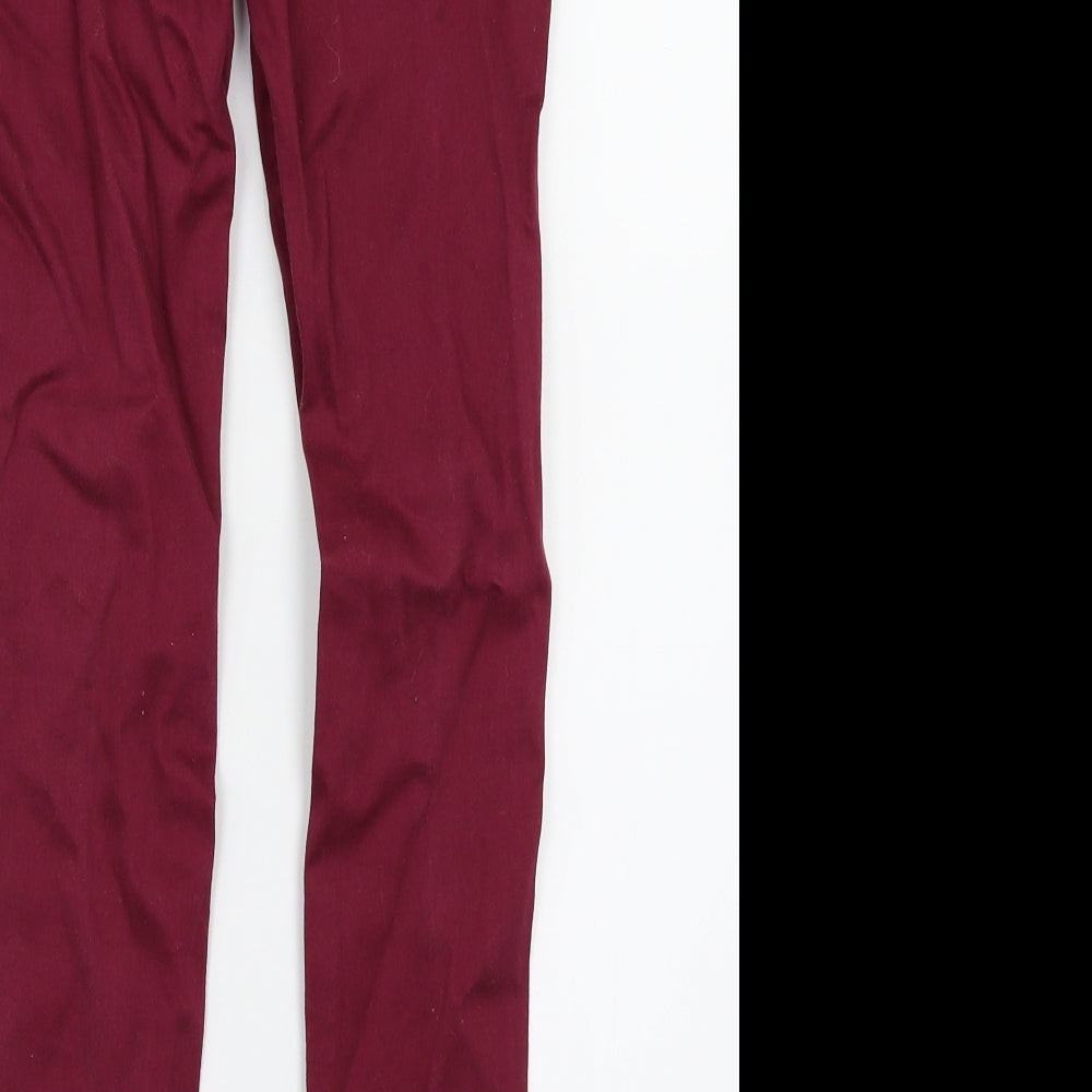 Denim & Co. Girls Purple  Denim Skinny Jeans Size 11-12 Years - Distressed
