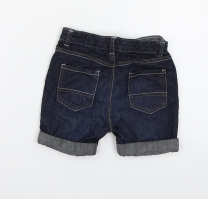 George Girls Black  Denim Mom Shorts Size 3-4 Years