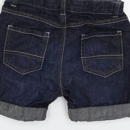 George Girls Black  Denim Mom Shorts Size 3-4 Years