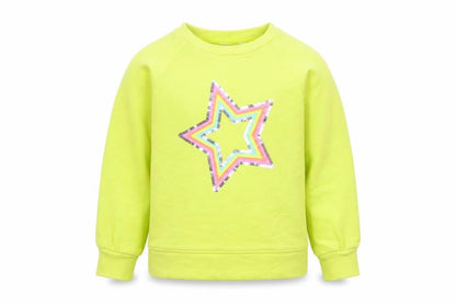Preworn Girls Yellow   Pullover Sweatshirt Size S