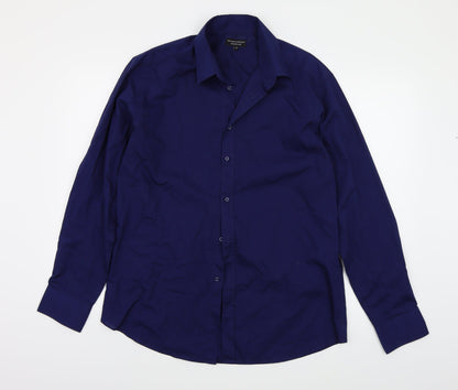 Taylor & Wright Mens Blue    Button-Up Size 16