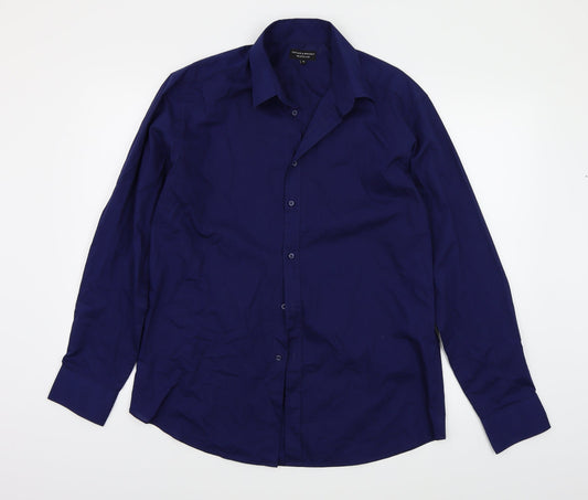 Taylor & Wright Mens Blue    Button-Up Size 16