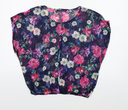 Womens UK Size 10 Atmosphere Blue Basic Blouse