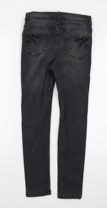 Denim & Co. Girls Black  Denim Skinny Jeans Size 11-12 Years