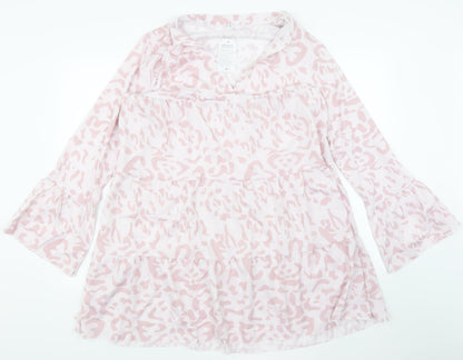Womens UK Size XL BM Pink Basic Blouse