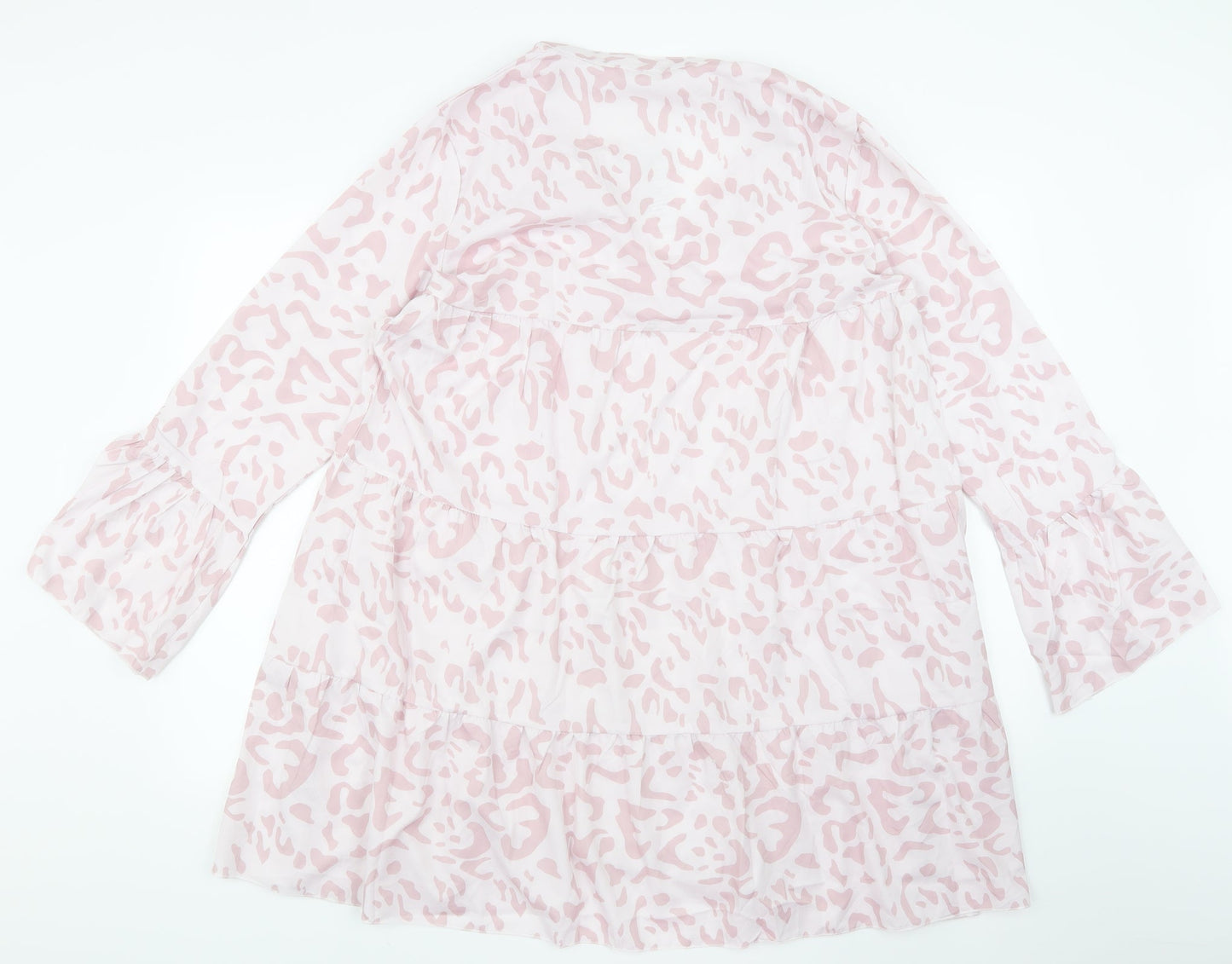 Womens UK Size XL BM Pink Basic Blouse