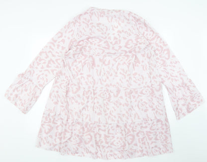 Womens UK Size XL BM Pink Basic Blouse