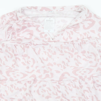 Womens UK Size XL BM Pink Basic Blouse