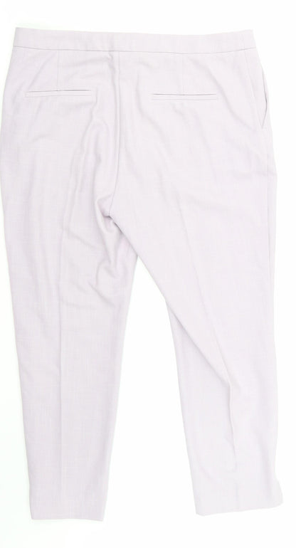 Womens UK Size 14 NEXT Regular Fit Sweatpants Purple Trousers