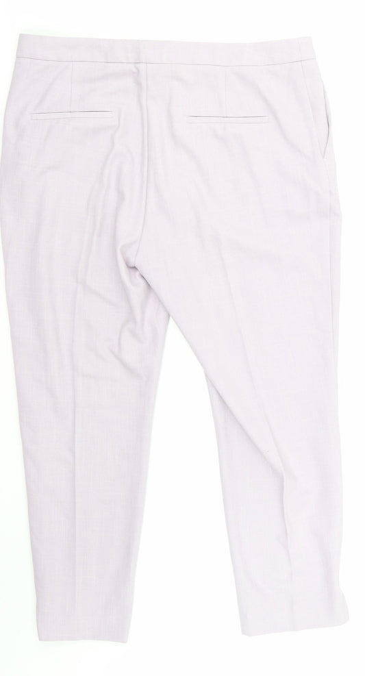 Womens UK Size 14 NEXT Regular Fit Sweatpants Purple Trousers