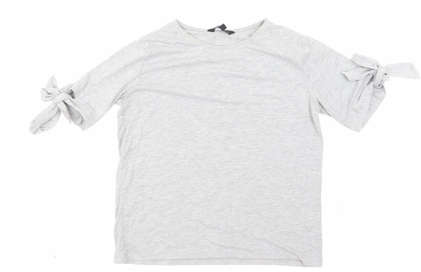 Womens UK Size 10 NEWLOOK Grey Basic T-Shirt