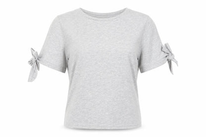 Womens UK Size 10 NEWLOOK Grey Basic T-Shirt