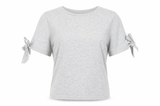 Womens UK Size 10 NEWLOOK Grey Basic T-Shirt