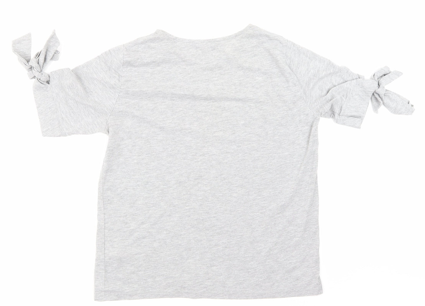 Womens UK Size 10 NEWLOOK Grey Basic T-Shirt
