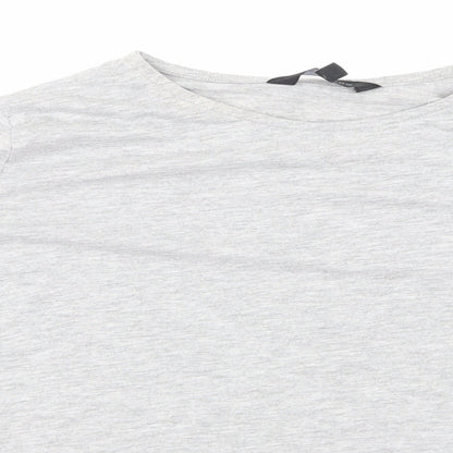 Womens UK Size 10 NEWLOOK Grey Basic T-Shirt