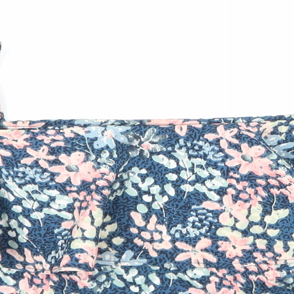 Kylie Girls Blue Floral  Basic Tank Size 12 Years