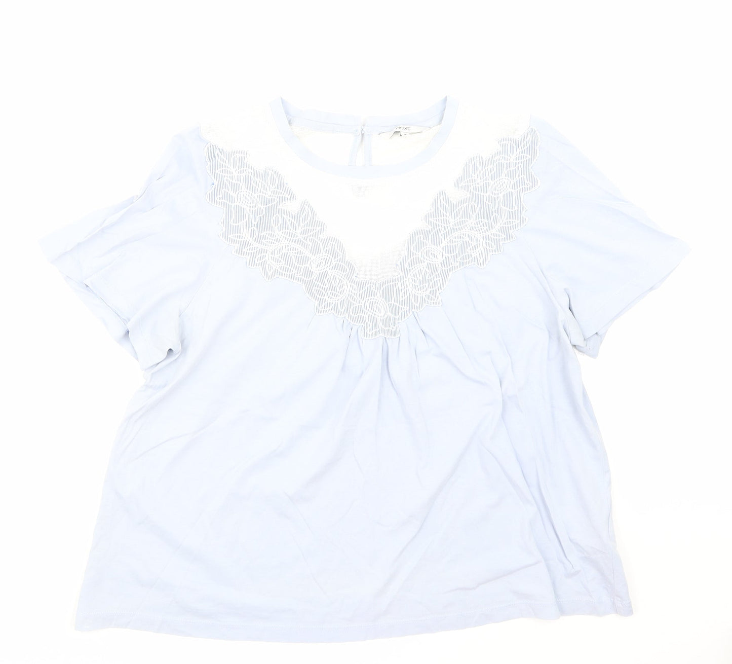 Womens UK Size 14 NEXT Blue Basic T-Shirt