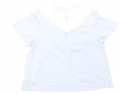 Womens UK Size 14 NEXT Blue Basic T-Shirt