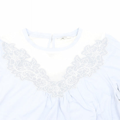 Womens UK Size 14 NEXT Blue Basic T-Shirt