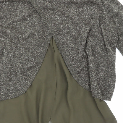 Womens UK Size L Oasis Gold Basic Blouse