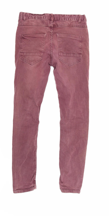 Riverisland Womens Red  Denim Skinny Jeans Size 30 in L32 in