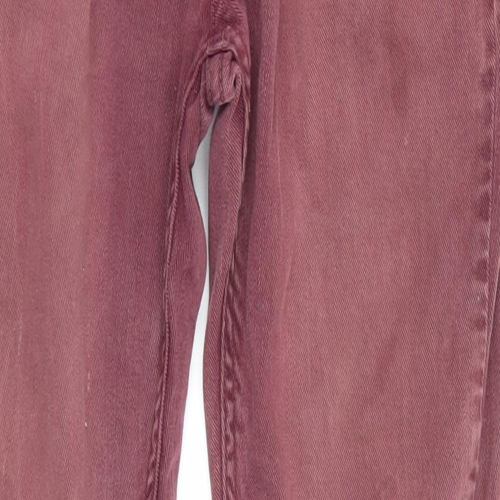 Riverisland Womens Red  Denim Skinny Jeans Size 30 in L32 in