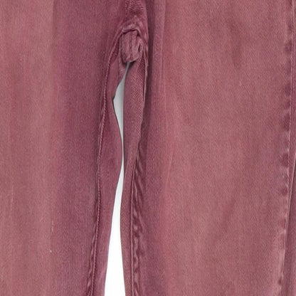 Riverisland Womens Red  Denim Skinny Jeans Size 30 in L32 in
