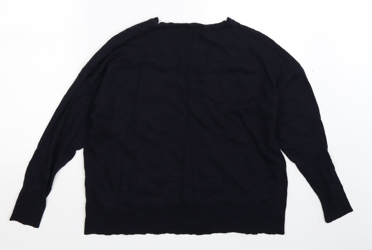 Marks & Spencer Womens Blue  Knit Pullover Jumper Size 16