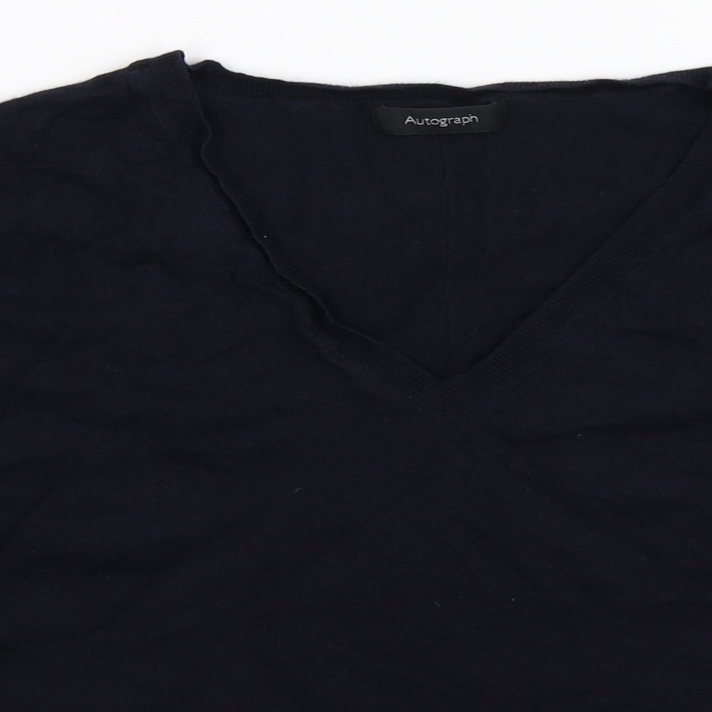 Marks & Spencer Womens Blue  Knit Pullover Jumper Size 16