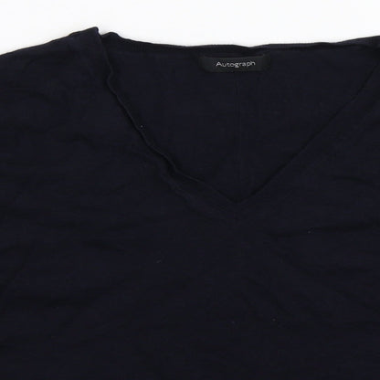 Marks & Spencer Womens Blue  Knit Pullover Jumper Size 16