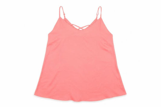 Womens UK Size 16 Yours Pink Basic Tank