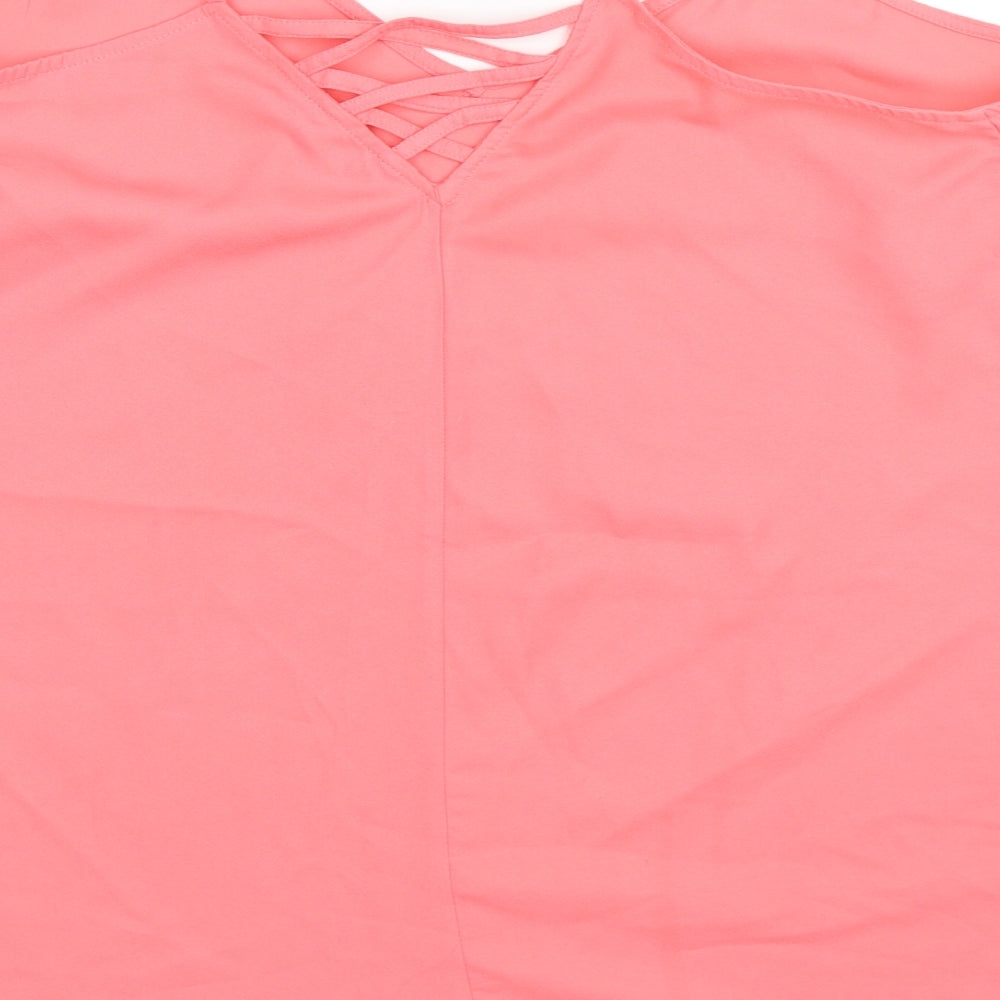 Womens UK Size 16 Yours Pink Basic Tank
