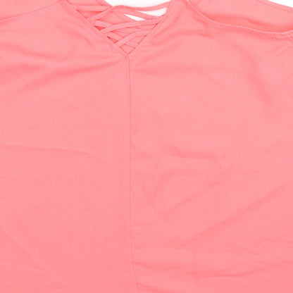 Womens UK Size 16 Yours Pink Basic Tank