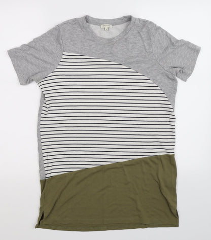Womens UK Size 8 River Island Multicoloured Basic T-Shirt