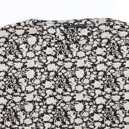 Marks and Spencer Womens Multicoloured Floral Knit Pullover Jumper Size 16