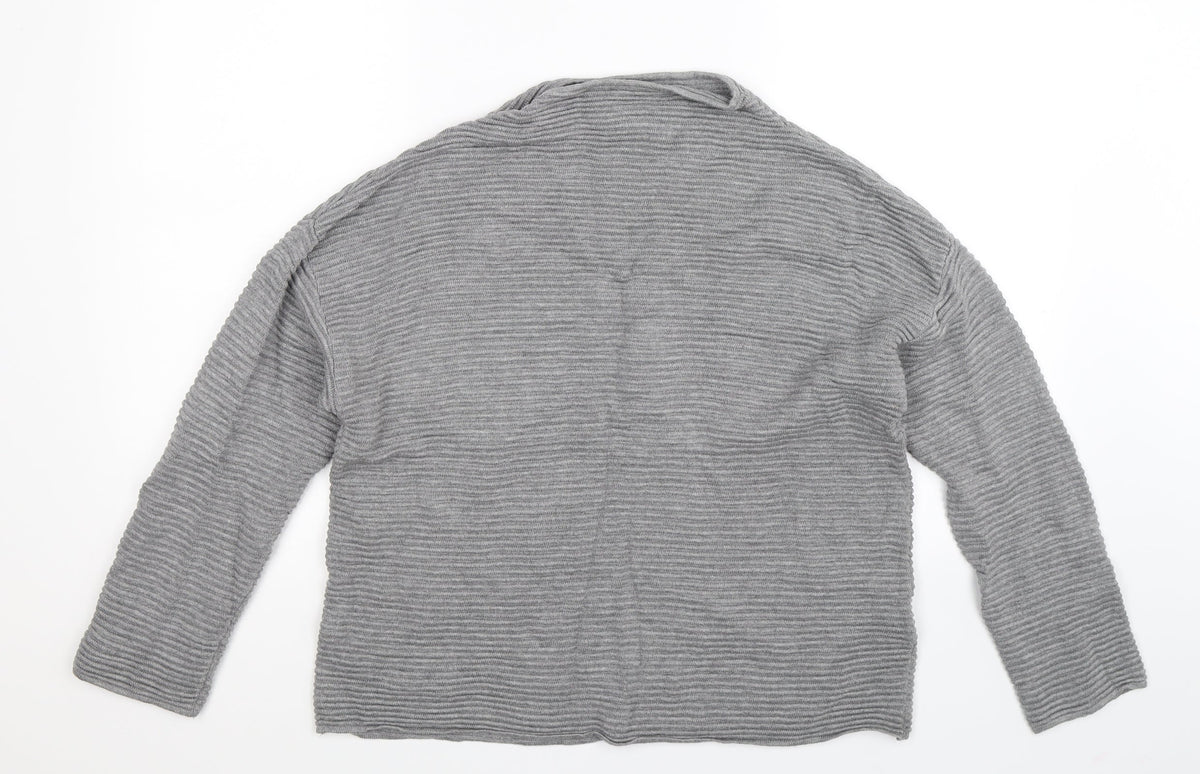 H&M Womens Grey  Knit Pullover Jumper Size M