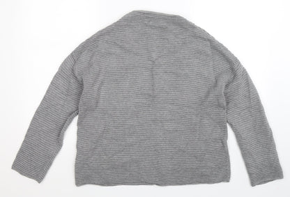 H&M Womens Grey  Knit Pullover Jumper Size M