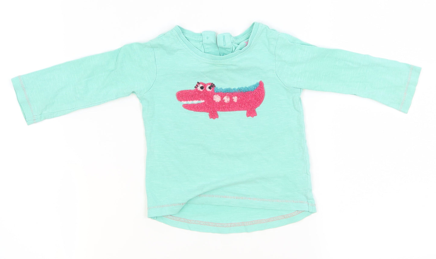 NEXT  Green   Basic T-Shirt Size 9-12 Months  - DInosaur