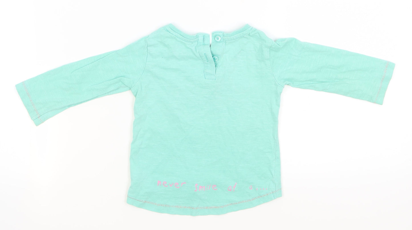 NEXT  Green   Basic T-Shirt Size 9-12 Months  - DInosaur
