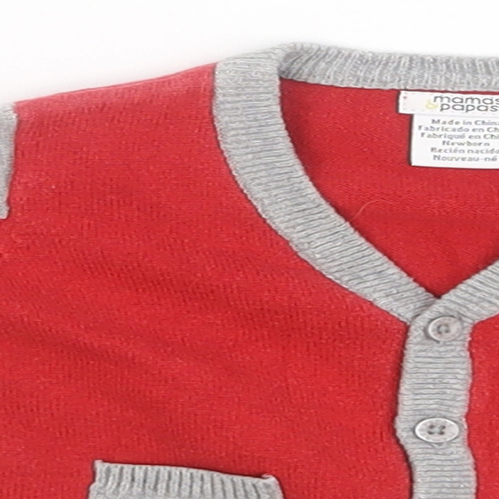 mamas & papas  Red   Basic Jacket Jacket Size Newborn