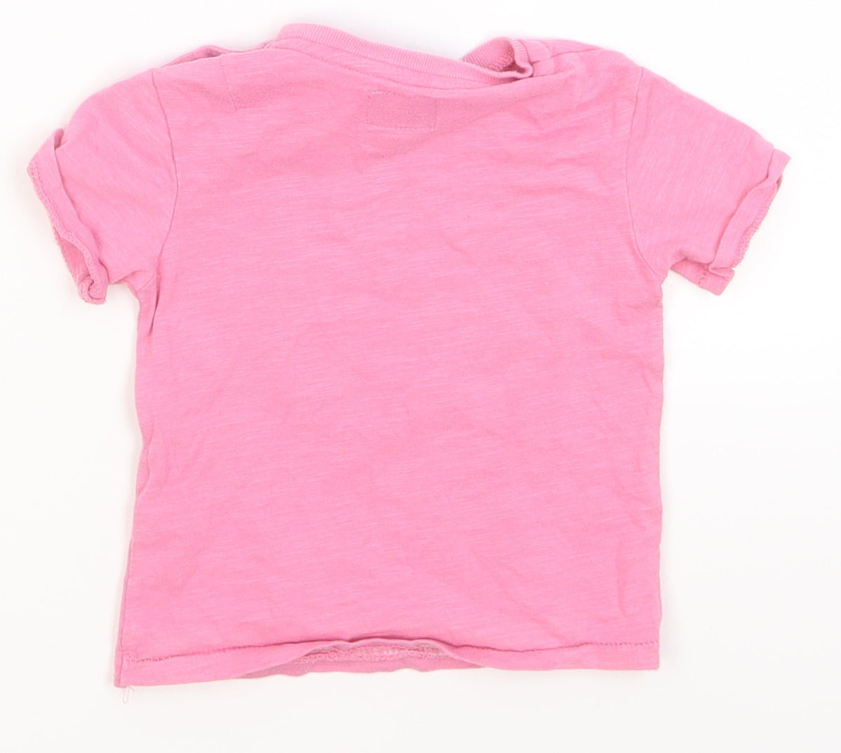 mamas & papas  Pink   Basic T-Shirt Size 12-18 Months  - buildings
