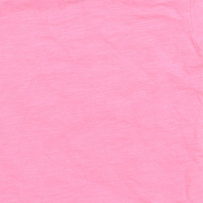 mamas & papas  Pink   Basic T-Shirt Size 12-18 Months  - buildings